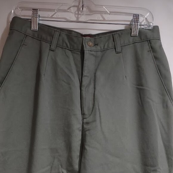 RIDER CASUAL 2 POCKET KHAKI GREEN JEANS ALL COTTON HI RISE STRAIGHT LEG SIZE 12M - Picture 2 of 11